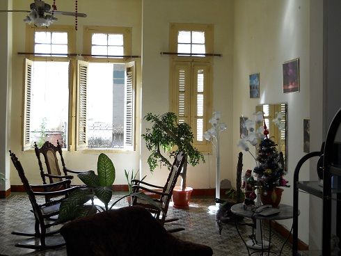 'Living room' Casas particulares are an alternative to hotels in Cuba.